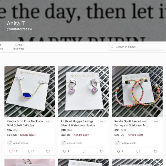 KENDRA SCOTT Elisa Necklace & Elle Earrings PSA! - Picture 9 of 16